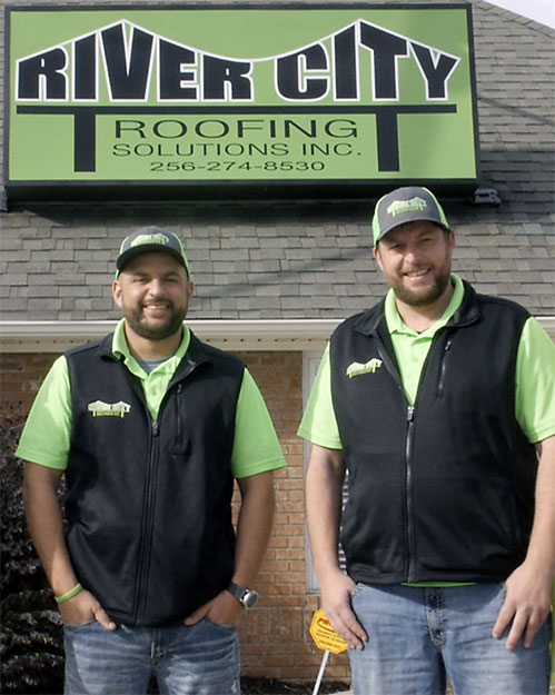 River City Roofing Solutions Roofing Company Owners Michael and Chris Muse.