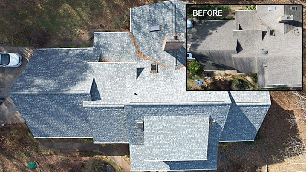 Traditional Shingle Roof Replacement in Decatur, Alabama.